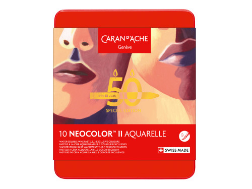 Zestaw pasteli akwarelowych Neocolor II Portrait - Caran d'Ache - 10 szt.