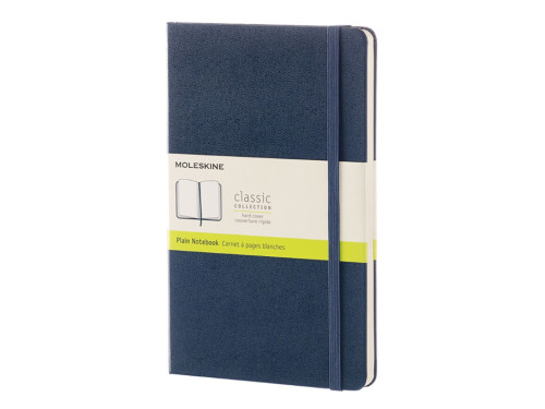 Notatnik gładki Classic 13 x 21 cm - Moleskine - granatowy twarda okładka