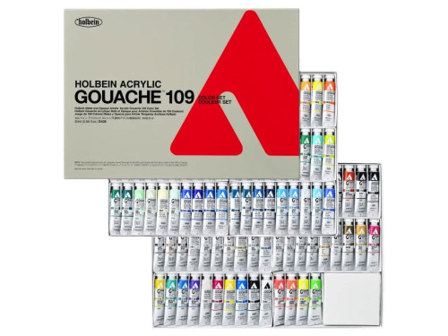 Zestaw gwaszy Acryla Gouache - Holbein - 109 kolorów x 20 ml