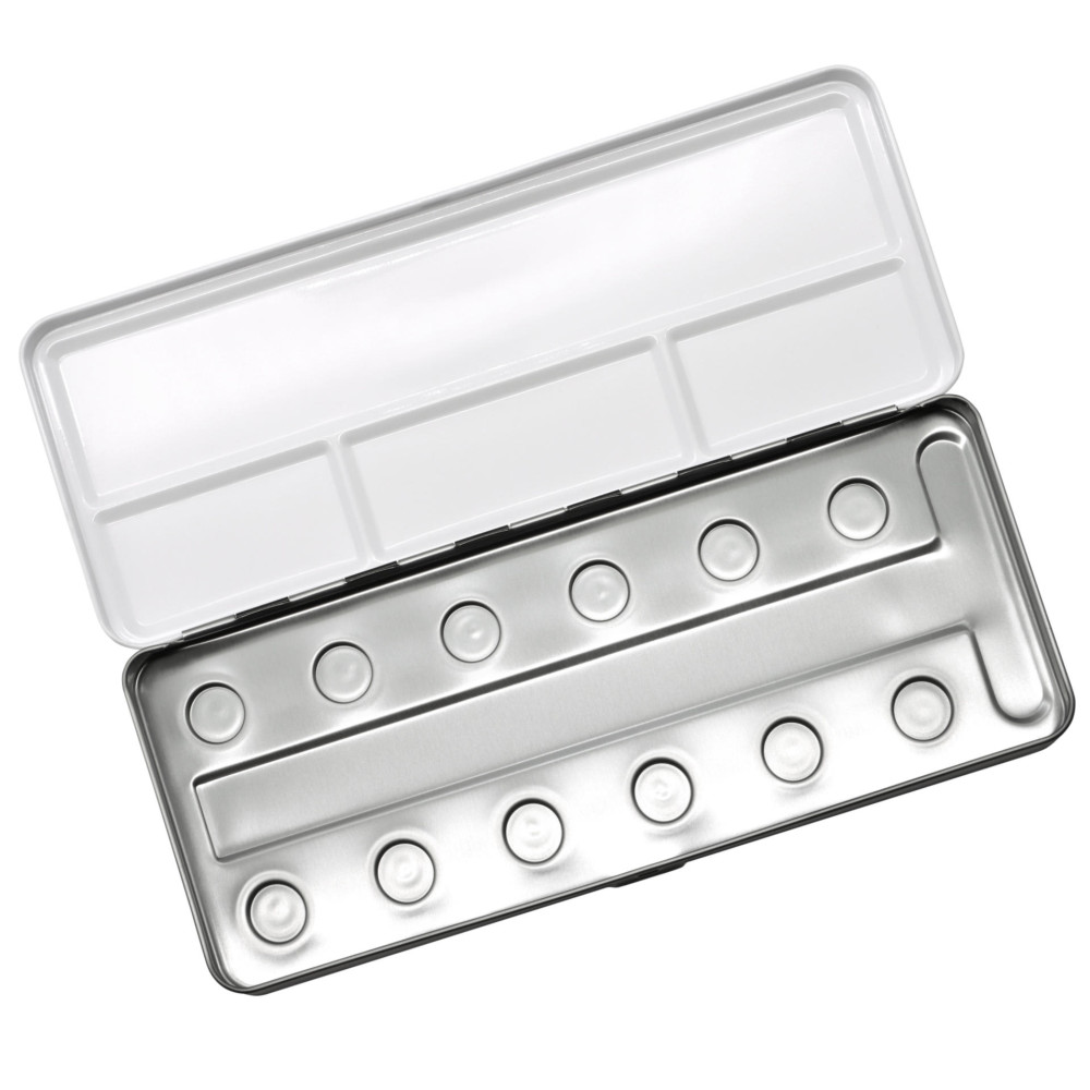 Pojemnik metalowy na 12 farb - Coliro Pearl Colors - czarny