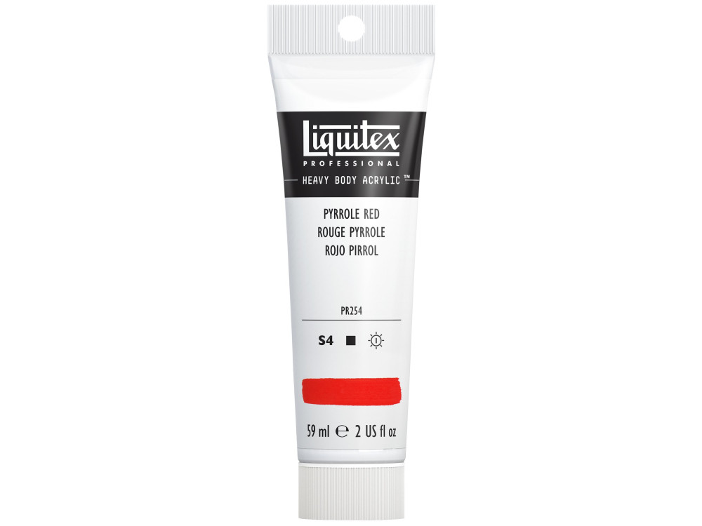 Farba akrylowa Heavy Body - Liquitex - Pyrrole Red, 59 ml