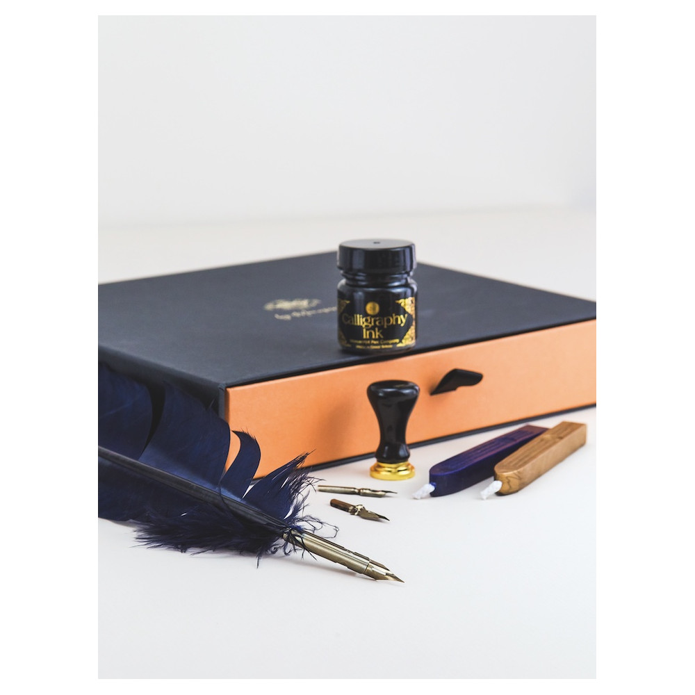 Zestaw do kaligrafii i lakowania z gęsim piórem - Manuscript - Quill Correspondence