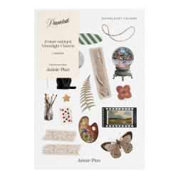 Zestaw naklejek Moonlight Charms do pamiętnika - Jaśnie Plan