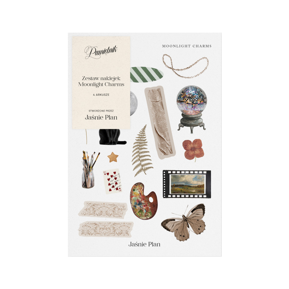 Diary stickers Moonlight Charms - Jaśnie Plan