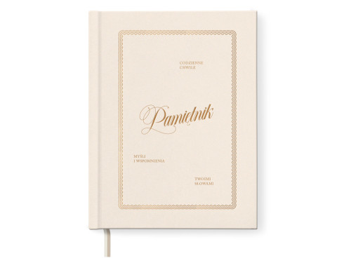 Diary 16 x 21 cm - Jaśnie plan - beige