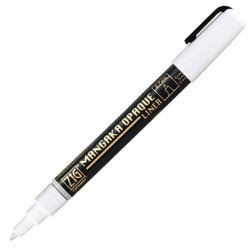 ZIG Cartoonist Mangaka Opaque Liner pen - Kuretake - White, 0,7 mm