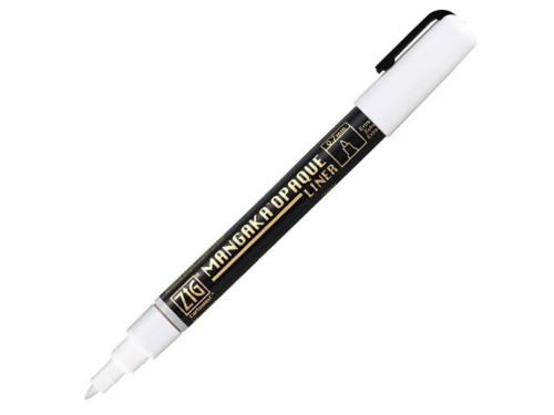ZIG Cartoonist Mangaka Opaque Liner pen - Kuretake - White, 0,7 mm