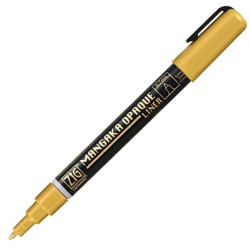 Pisak ZIG Cartoonist Mangaka Opaque Liner - Kuretake - złoty, 0,7 mm