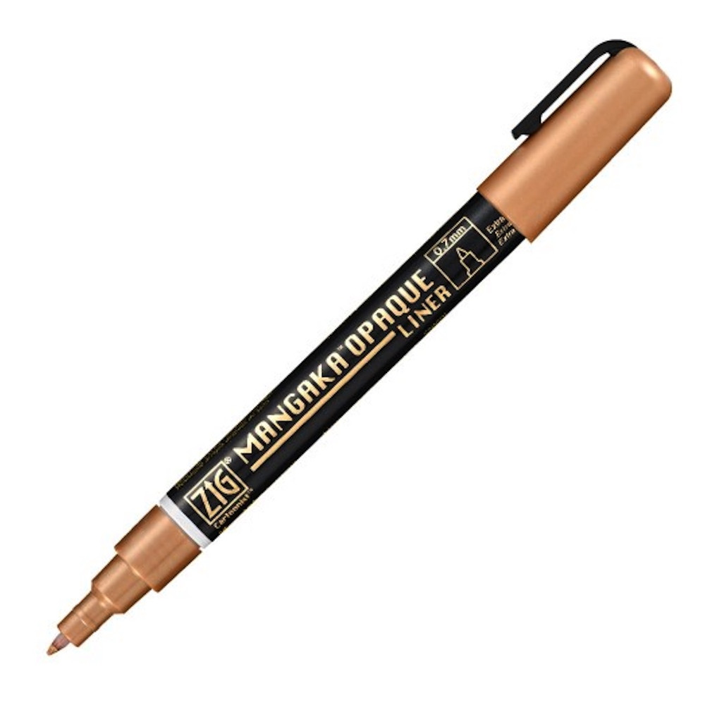 ZIG Cartoonist Mangaka Opaque Liner pen - Kuretake - Copper, 0,7 mm
