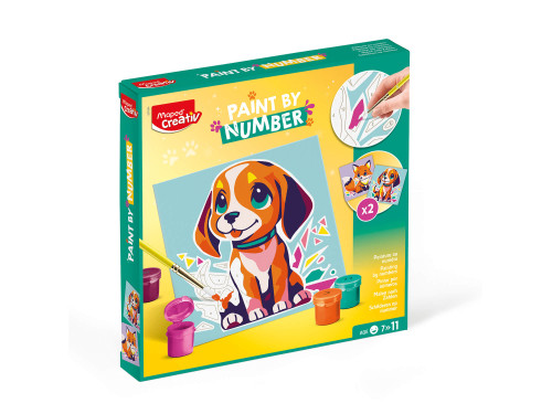 Paint by numbers - Maped - Doggy & Fox