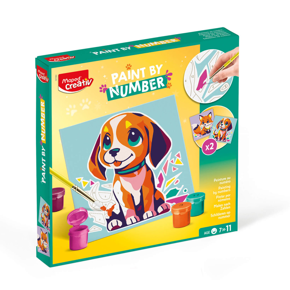 Paint by numbers - Maped - Doggy & Fox