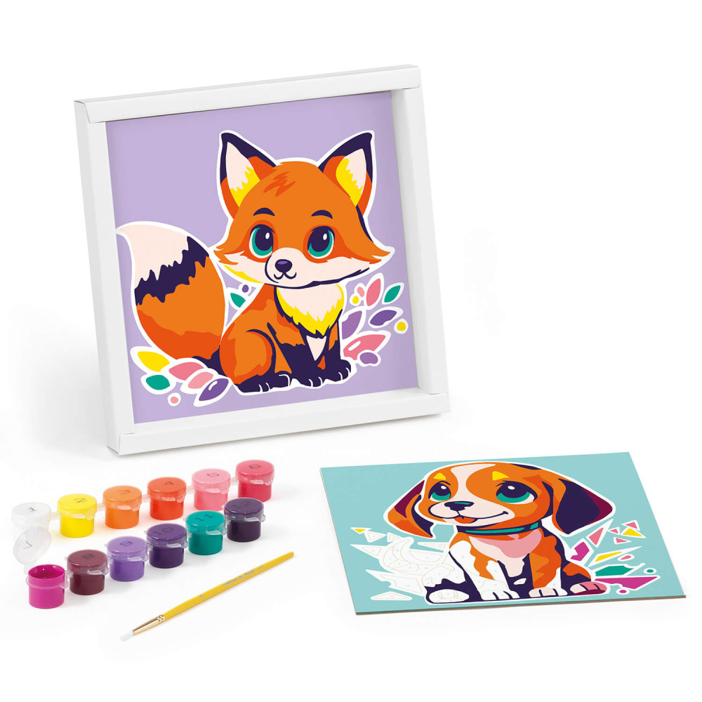 Paint by numbers - Maped - Doggy & Fox