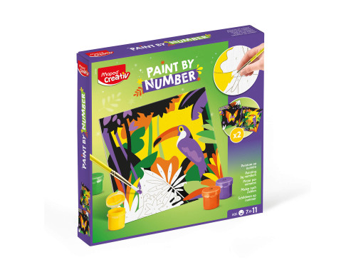 Paint by numbers - Maped - Toucan & Butterfly