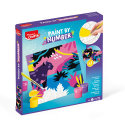 Paint by numbers - Maped - Leopard and Hummingbird