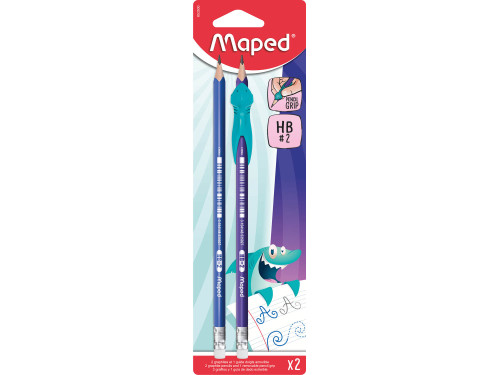Set of pencils with ergonomic grip Kidy Learn - Maped - HB, 2 pcs.