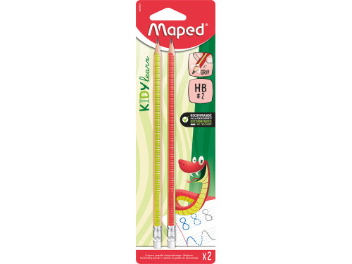 Set of pencils with eraser Kidy Learn - Maped - HB, 2 pcs.