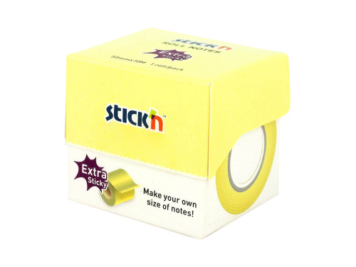 Roll sticky notes Stick'N - pastel yellow, 5 cm x 10 m