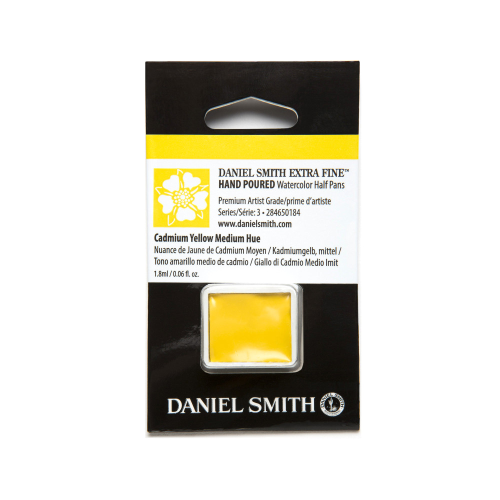 Farba akwarelowa Extra Fine w półkostce - Daniel Smith - Cadmium Yellow Medium Hue