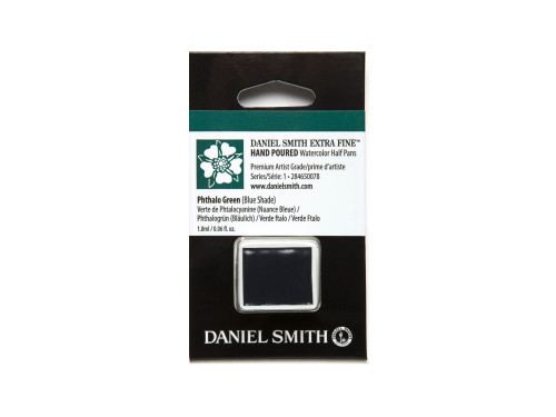 Extra Fine Watercolor paint half pan - Daniel Smith - Phthalo Green Blue Shade