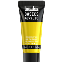 Basics Acrylic paint - Liquitex - 343, Metallic Yellow Gold, 22 ml