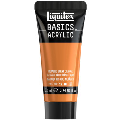 Basics Acrylic paint - Liquitex - 344, Metallic Burnt Orange, 22 ml