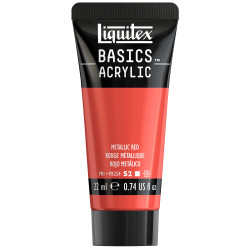 Basics Acrylic paint - Liquitex - 345, Metallic Red, 22 ml