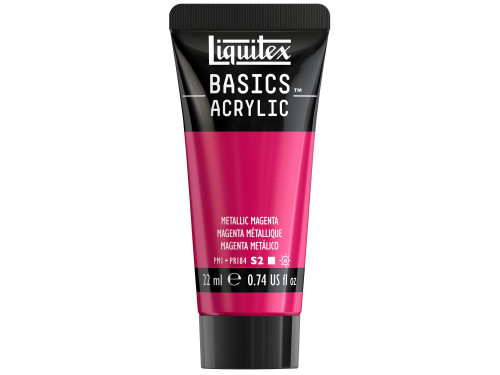 Basics Acrylic paint - Liquitex - 342, Metallic Magenta, 22 ml