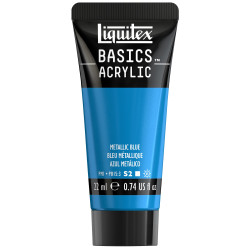 Basics Acrylic paint - Liquitex - 341, Metallic Blue, 22 ml