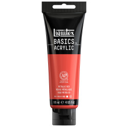 Basics Acrylic paint - Liquitex - 345, Metallic Red, 118 ml