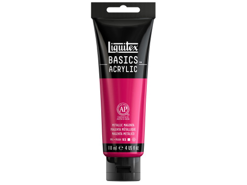 Basics Acrylic paint - Liquitex - 342, Metallic Magenta, 118 ml