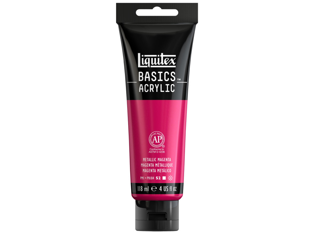 Basics Acrylic paint - Liquitex - 342, Metallic Magenta, 118 ml