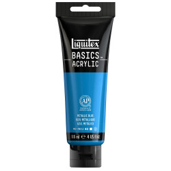 Basics Acrylic paint - Liquitex - 341, Metallic Blue, 118 ml