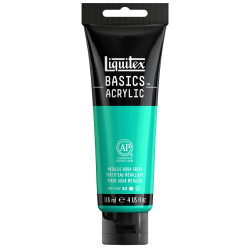 Farba akrylowa Basics Acrylic - Liquitex - 339, Metallic Aqua Green, 118 ml