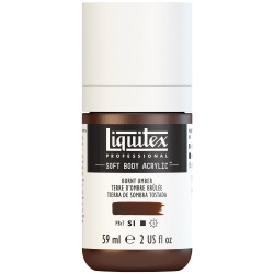 Farba akrylowa Soft Body - Liquitex - Burnt Umber, 59 ml