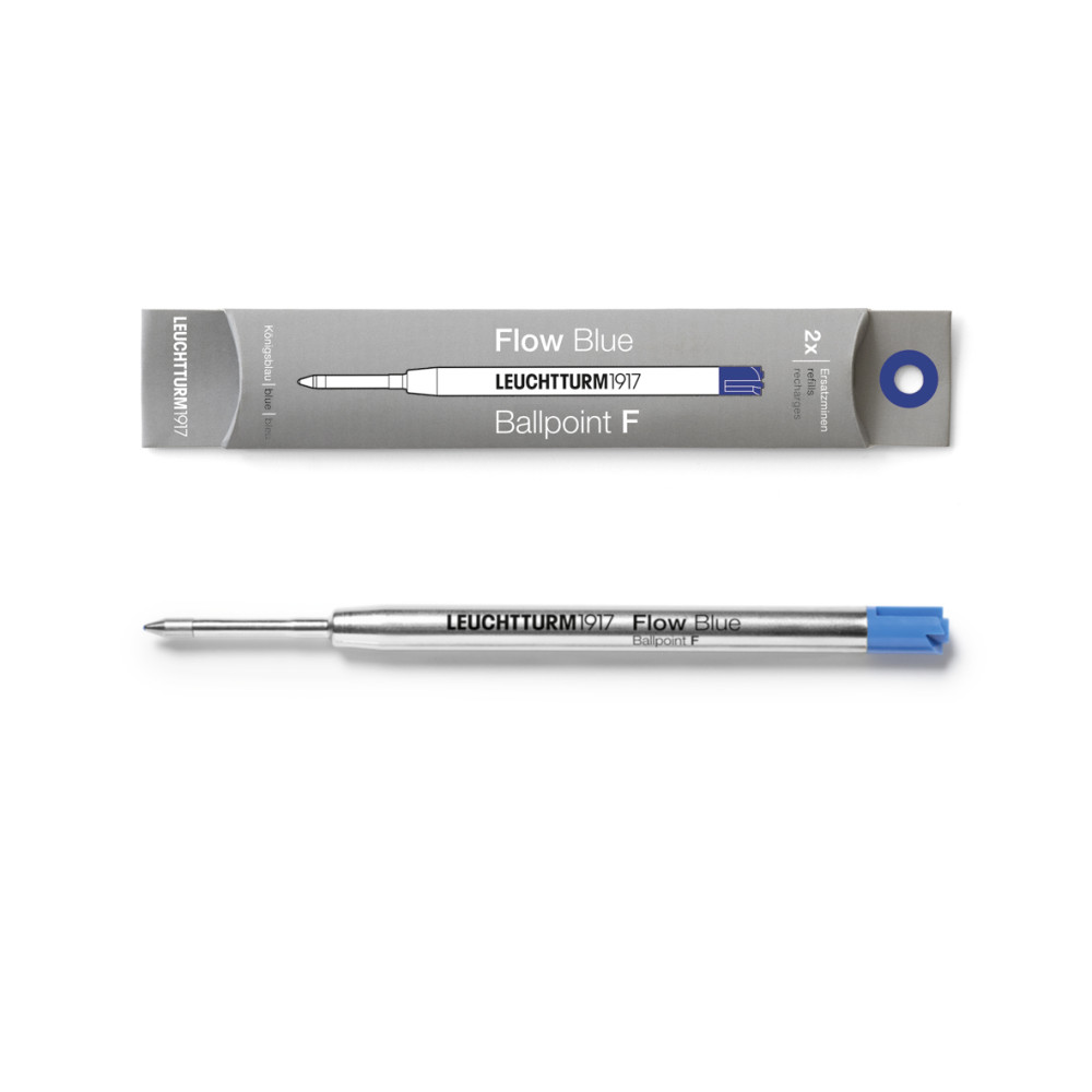 Refills for Drehgriffel Nr.1 pen - Leuchtturm1917 - Blue, F, 2 pcs.