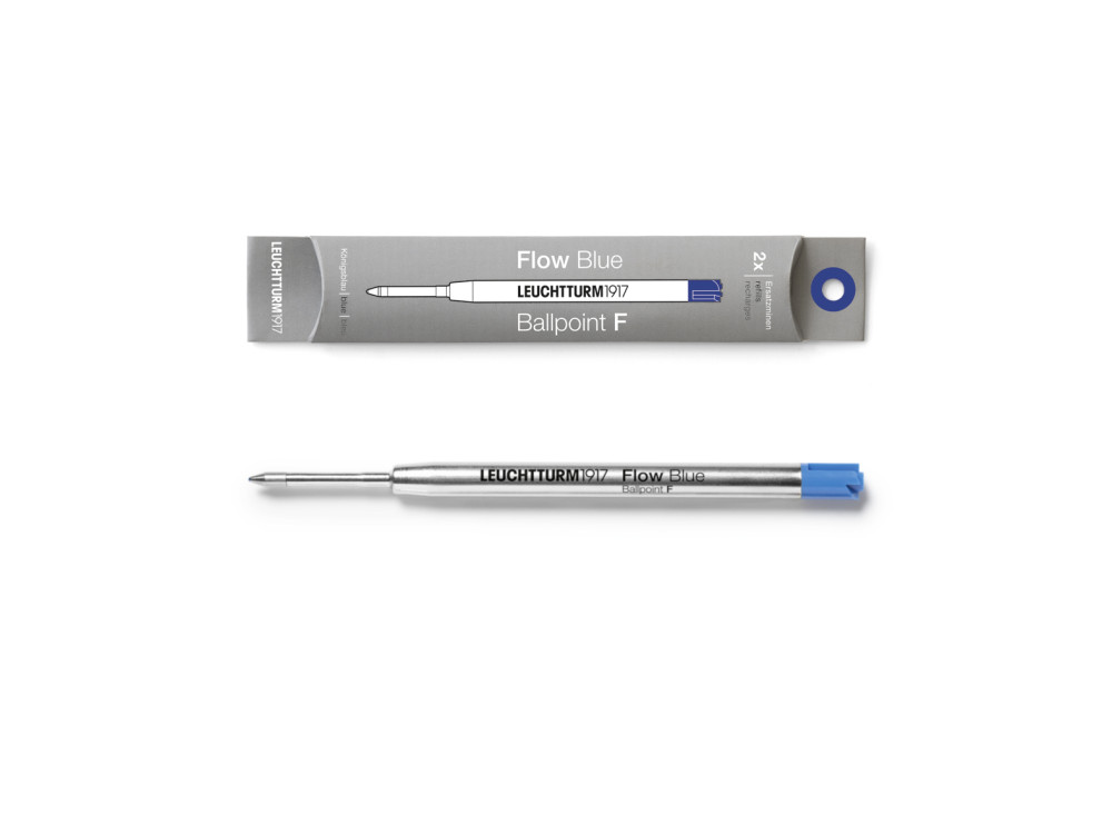 Refills for Drehgriffel Nr.1 pen - Leuchtturm1917 - Blue, F, 2 pcs.