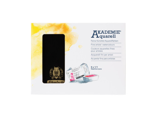 Zestaw akwareli Akademie Aquarell - Schmincke - 9 kolorów