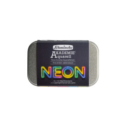 Set of Akademie Aquarell Neon watercolor paints - Schmincke - 5 pcs.