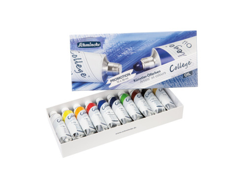 Zestaw farb olejnych College Oil - Schmincke - 10 x 35 ml