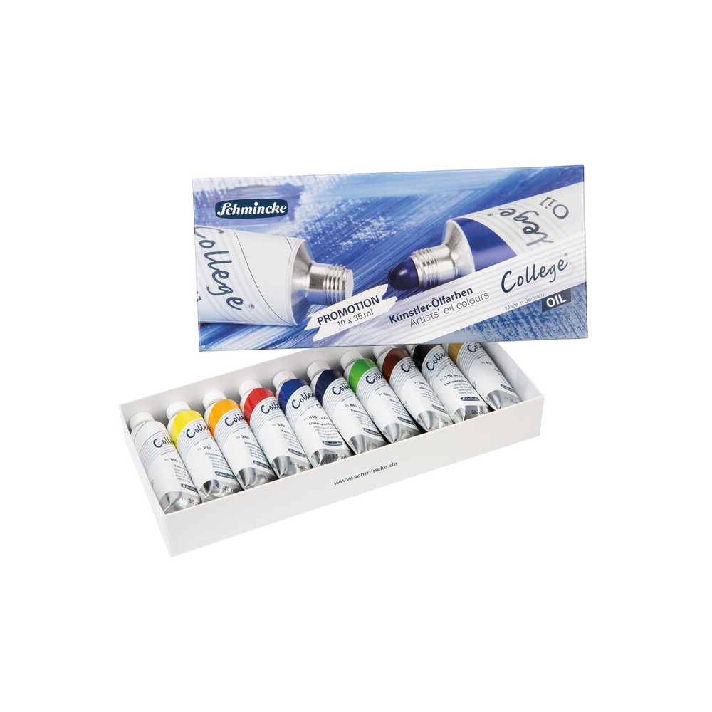 Set of College oil paints - Schmincke - 10 x 35 ml