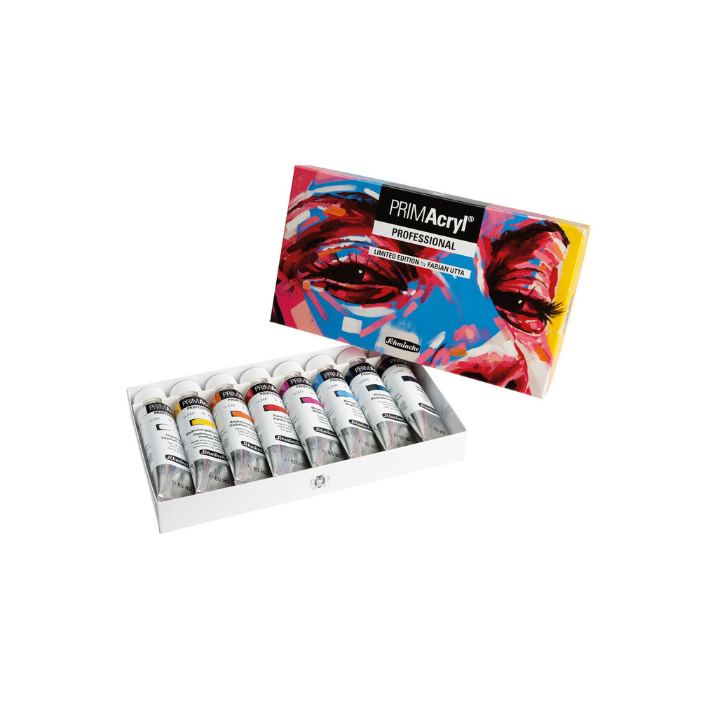 Zestaw farb akrylowych PRIMAcryl Limited Edition - Schmincke x Fabian Utta - 8 x 60 ml