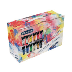 Set of College Acrylic paints - Schmincke - 12 x 200 ml