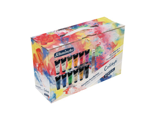 Zestaw farb akrylowych College Acrylic - Schmincke - 12 x 200 ml