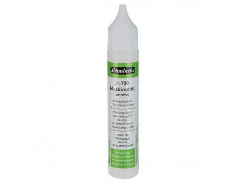 Masking fluid pen for watercolors - Schmincke - white, 25 ml