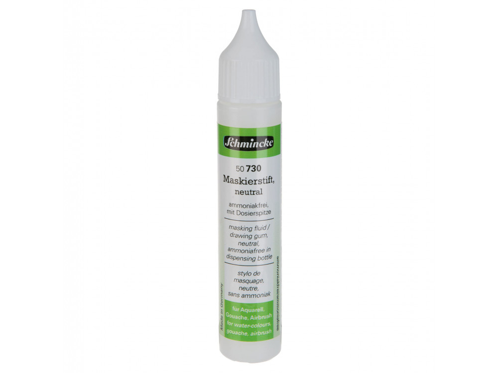 Masking fluid pen for watercolors - Schmincke - white, 25 ml