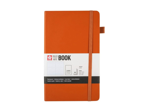 Ruled Notebook 13 x 21 cm - Sakura - Amber, hardcover, 140 g/m2