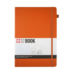 Ruled Notebook A4 - Sakura - Amber, hardcover, 140 g/m2