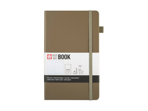 Ruled Notebook 13 x 21 cm - Sakura - Cinder, hardcover, 140 g/m2