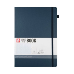 Squared Notebook A4 - Sakura - Deep Indigo, hardcover, 140 g/m2