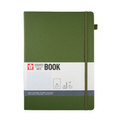 Squared Notebook A4 - Sakura - Pine Needle, hardcover, 140 g/m2